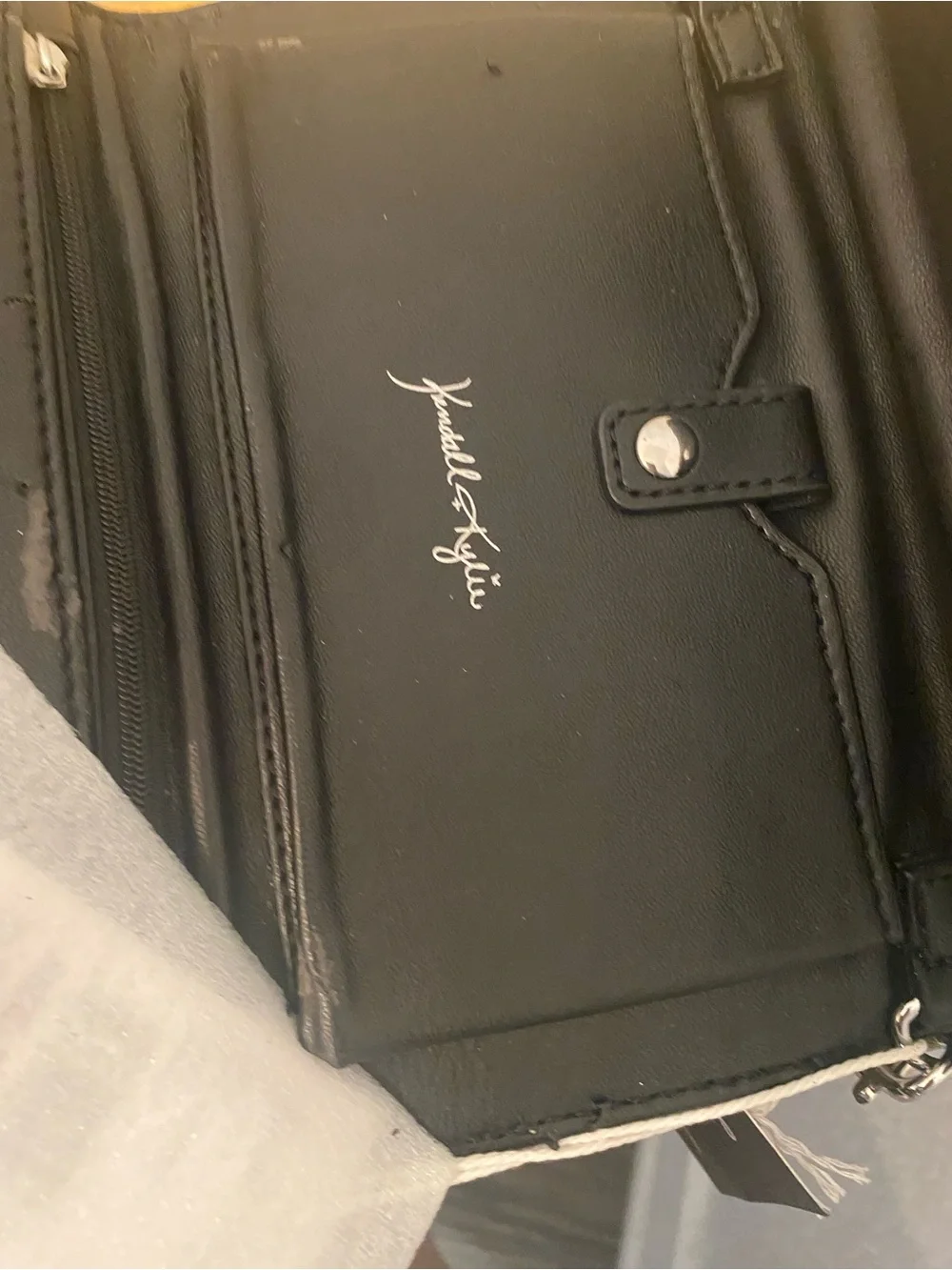 Kendall & Kylie Holographic Brown Clutch Wristlet
